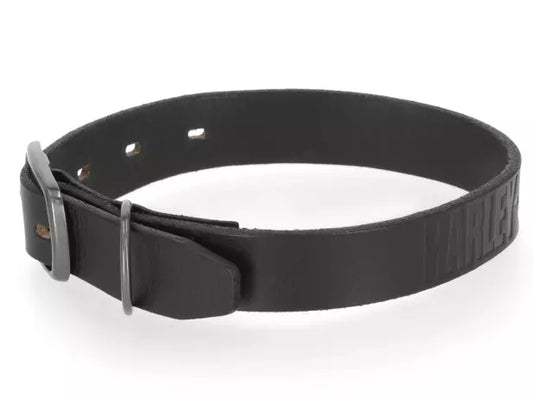 HARLEY-DAVIDSON® LEATHER DOG COLLAR BLACK 19"- 23"