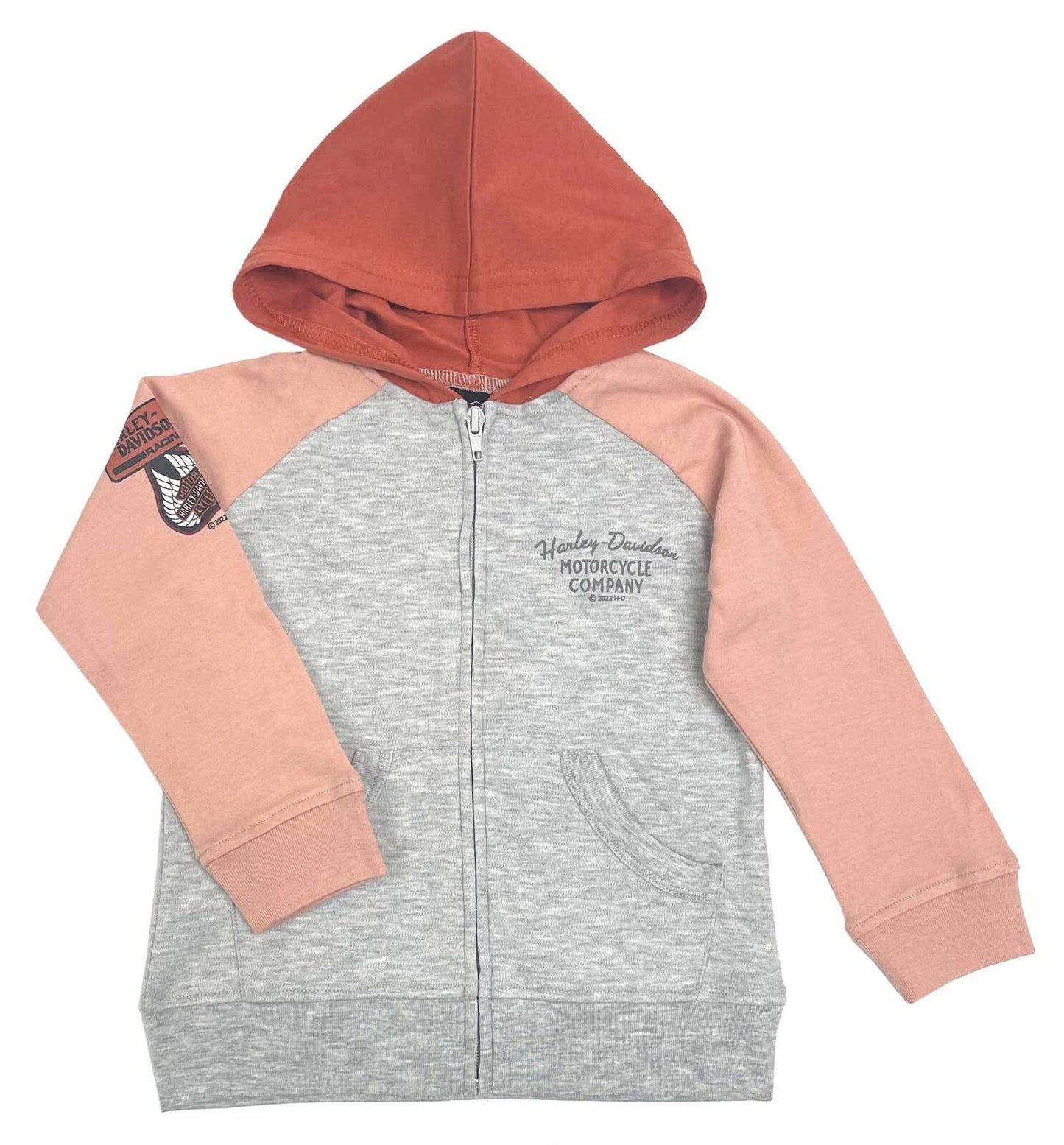 HARLEY-DAVIDSON® GIRLS KNIT ZIP-UP TODDLER HOODIE