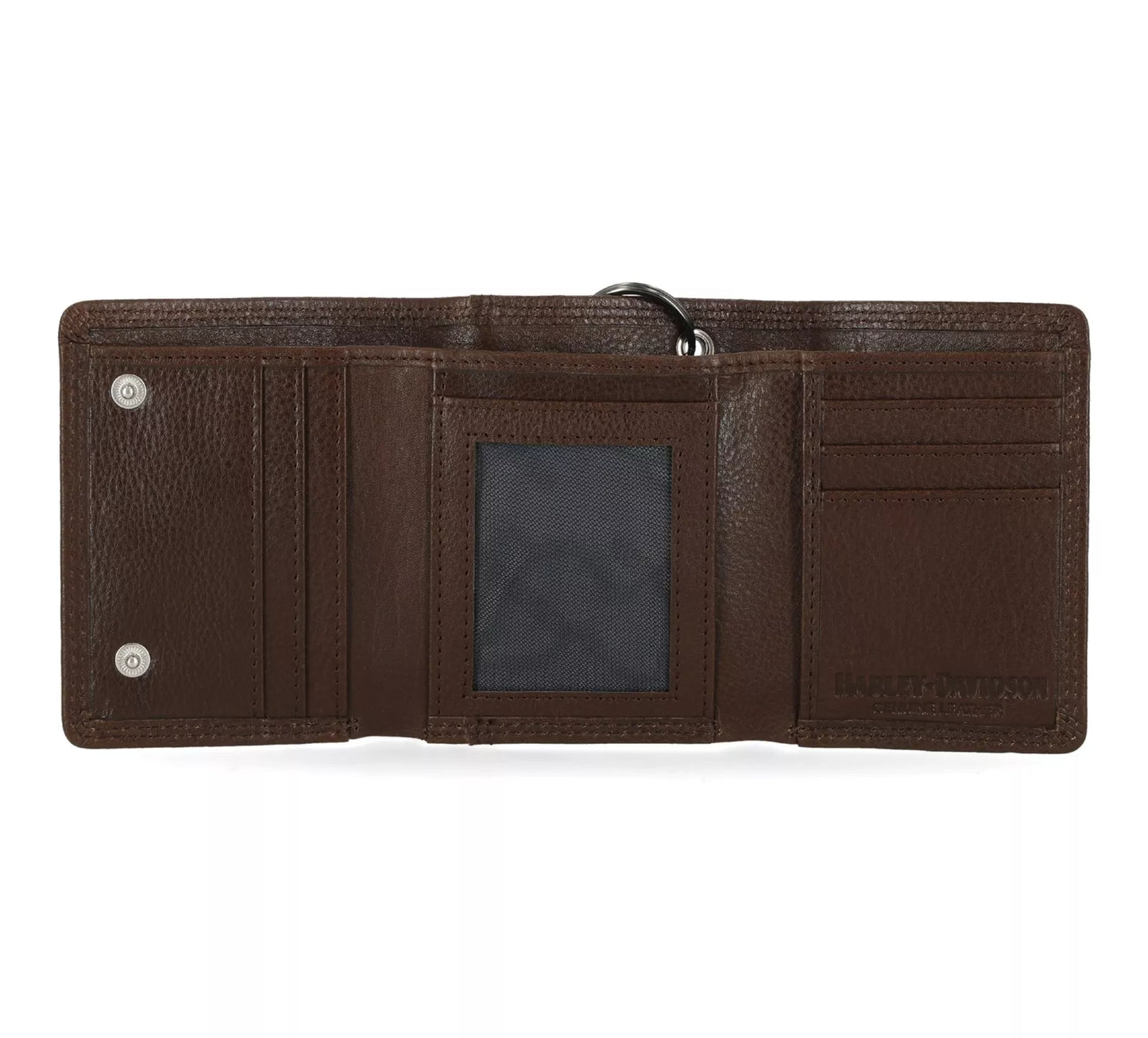 HARLEY-DAVIDSON® MENS CLASSIC LEATHER EAGLE WALLET