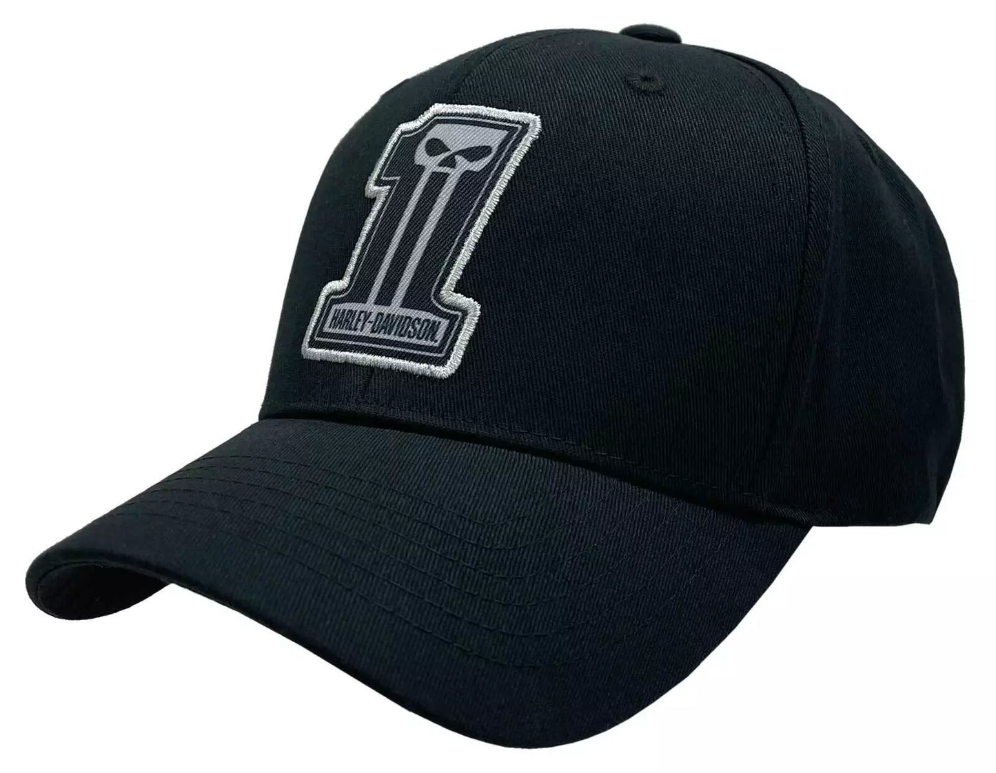 HARLEY-DAVIDSON® MENS DARK CURVED STRETCH FIT CAP