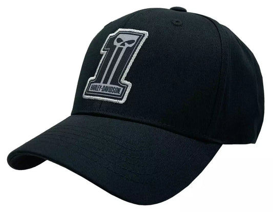 HARLEY-DAVIDSON® MENS DARK CURVED STRETCH FIT CAP