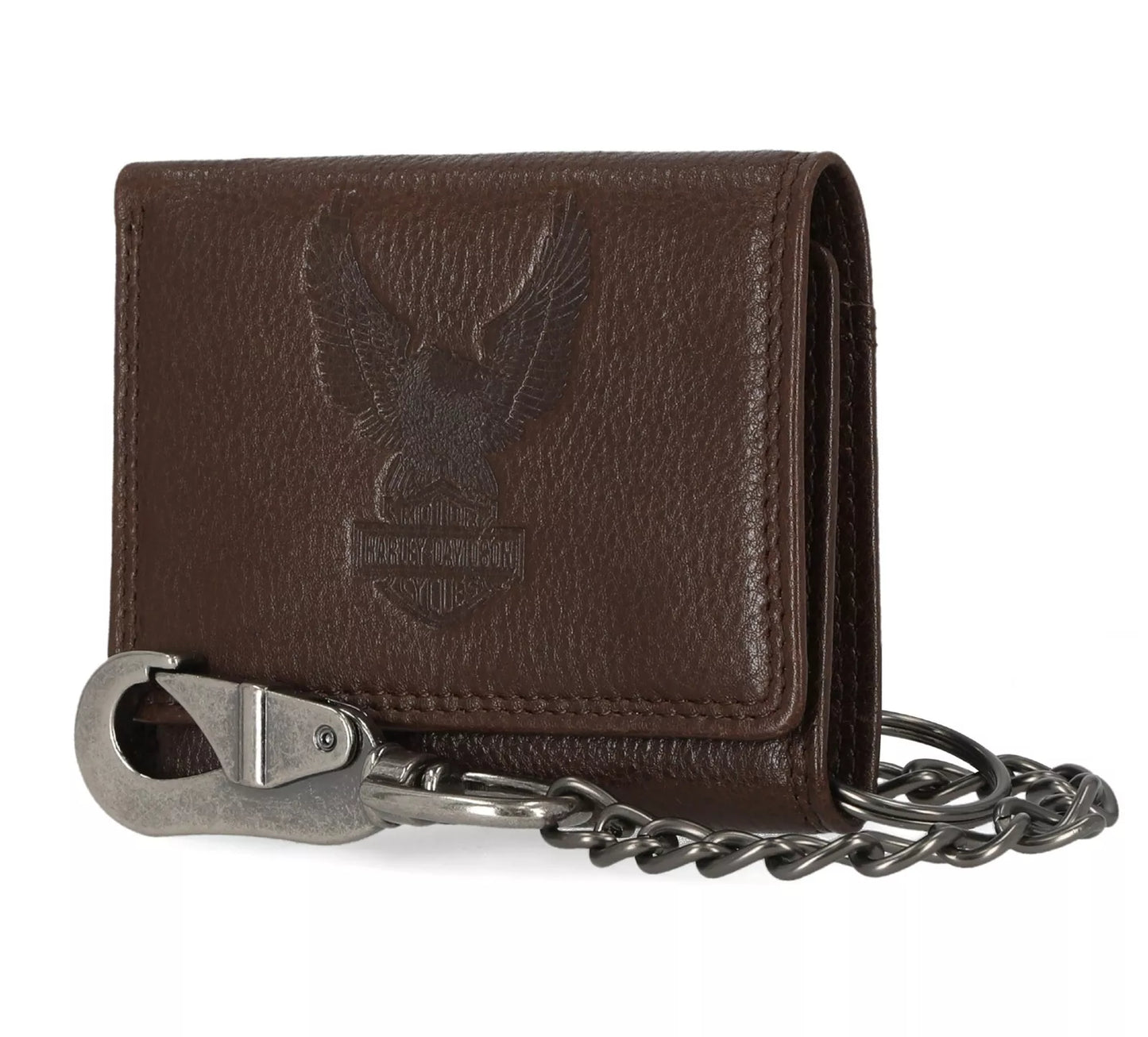 HARLEY-DAVIDSON® MENS CLASSIC LEATHER EAGLE WALLET